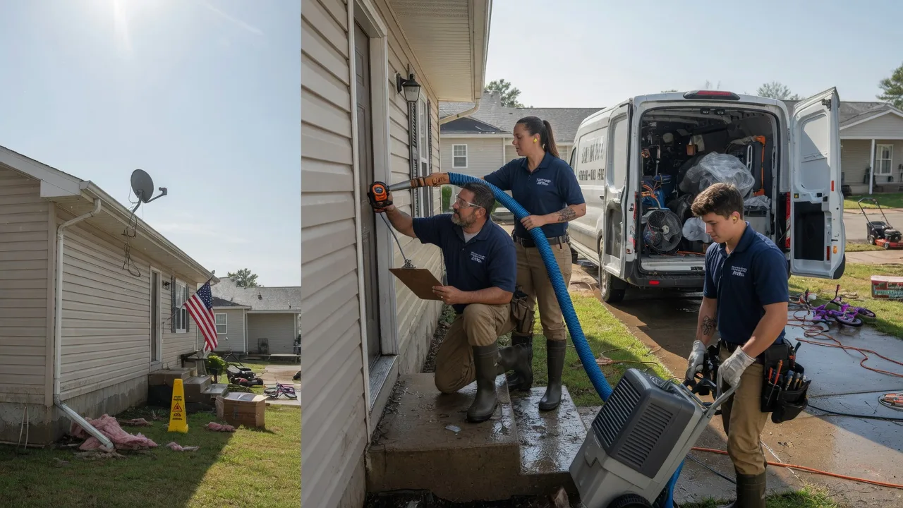 Ceiling Water Damage Restoration in Marks, MS near me